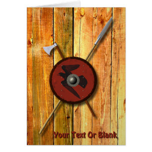 Escudo De Raven Viking Y Armas