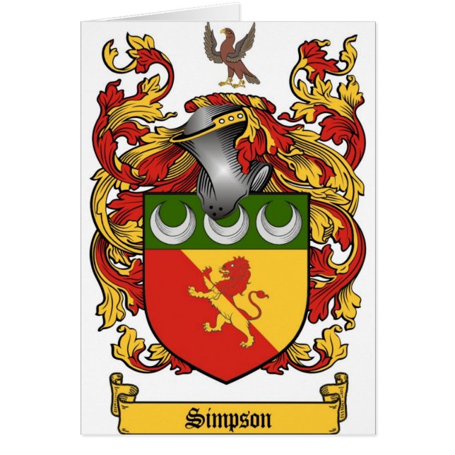 Escudo de Simpson - escudo de armas (Frente)