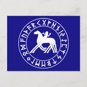 Escudo de Sleipnir de postal en negro