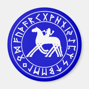 Escudo de Sleipnir del imán en el negro