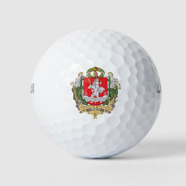 Escudo de Vilna, bolas de golf de Lituania (Anverso)