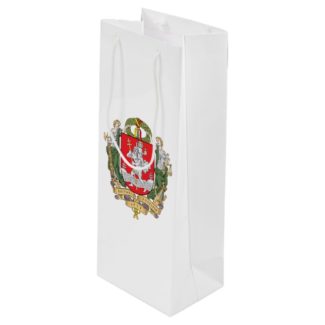 Escudo de Vilna, Bolsa de Regalo de Vino de Lituan (Angulo Anverso)