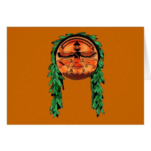 Escudo de Zuni del nativo americano (Anverso (Horizontal))