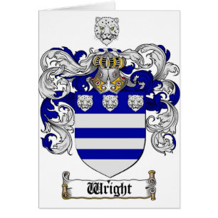 Escudo del escudo de armas de Wright/de la familia
