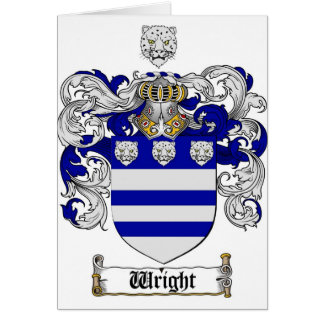 Escudo del escudo de armas de Wright/de la familia
