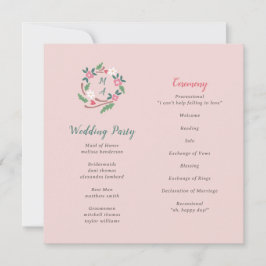 Escudo Floral Rústico Con Monograma