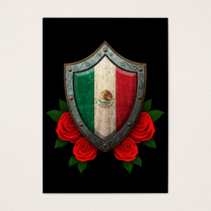 Escudo gastado de la bandera mexicana con los