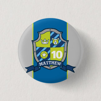 Escudo Knight 10.º alfiler del botón de edad
