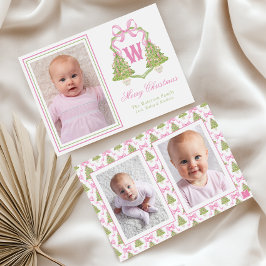 Escudo monograma de árbol de navidad de los petusc