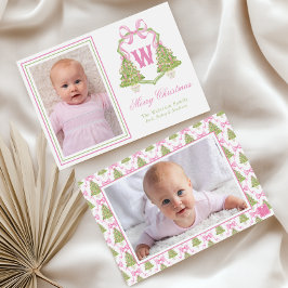 Escudo monograma de árbol de navidad de los petusc