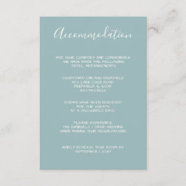 Escudo Monograma Tarjetas de alojamiento Gold Blue