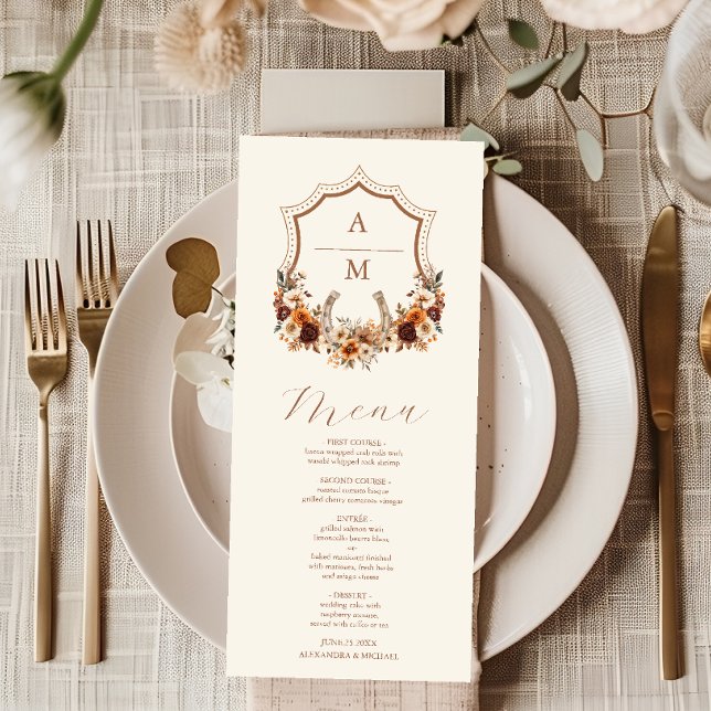 Escudo Occidental País Bohemio Boda floral Menú (Subido por el creador)