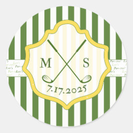 Escudo Personalizado Pegatina temática de golf