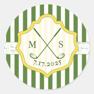 Escudo Personalizado Pegatina temática de golf