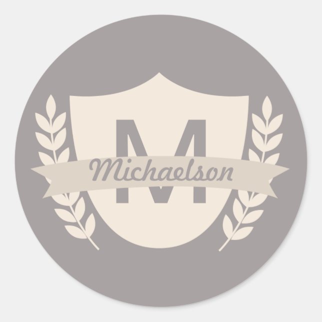 Escudo personalizado Pegatinas sindicales familiar (Anverso)