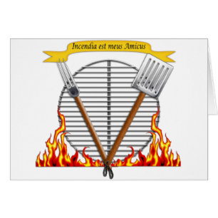 Escudo real de la parrilla del Bbq