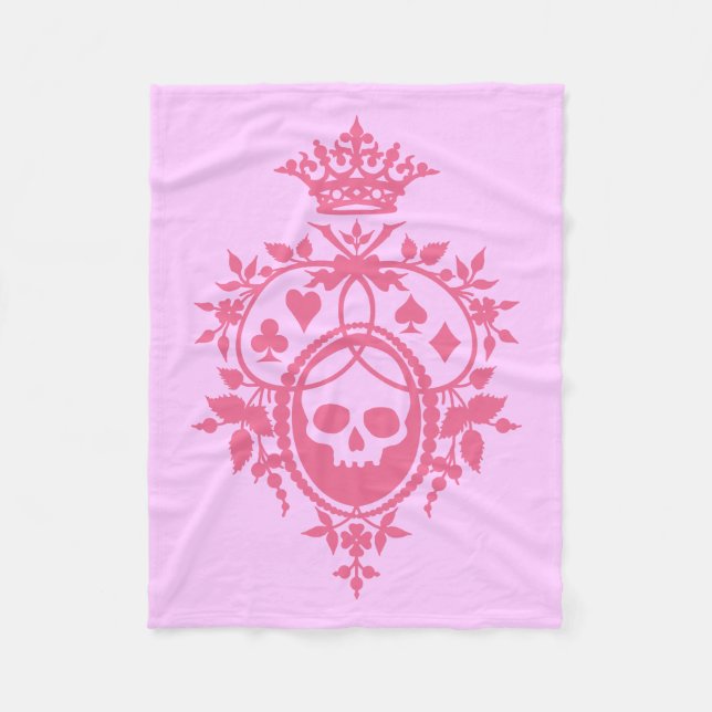 Escudo rosa con cráneo y mantas de cartón (Anverso)