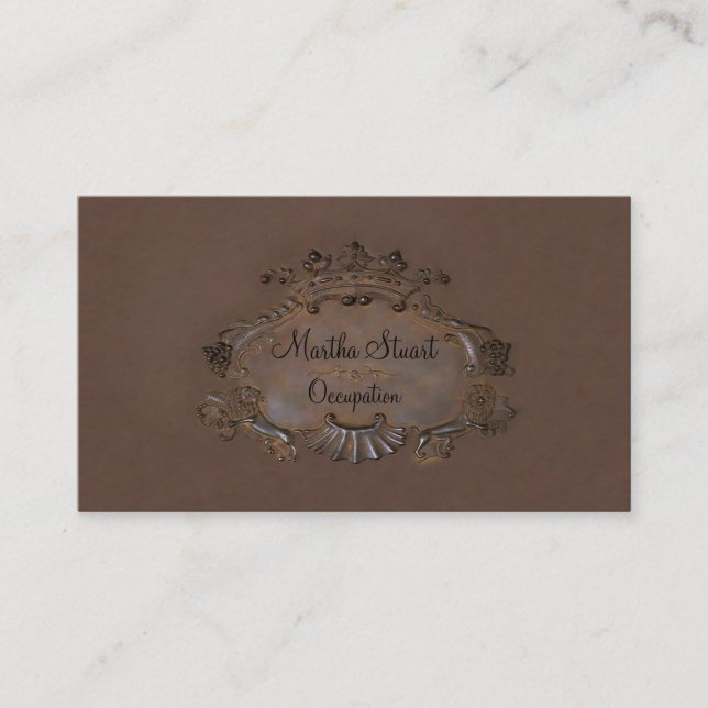 Escudo ~ Tarjeta de visita / Corona Real Emblem (Anverso)