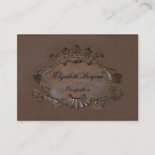 Escudo ~ Tarjeta de visita / Emblem Royal Crown Gr (Anverso)