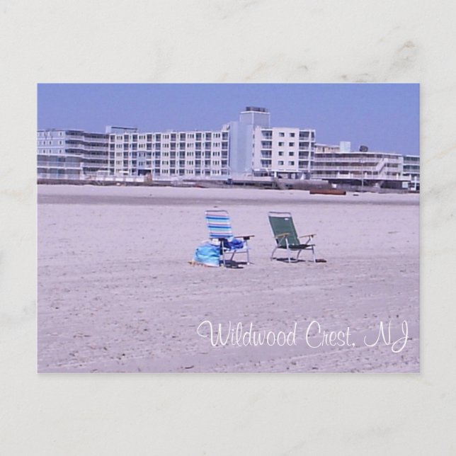 Escudo Wildwood, postal NJ (Anverso)