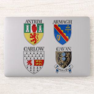 Escudos de Irlanda Pegatina Series 1-4