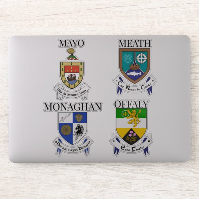Escudos de Irlanda Pegatina Series 21-24 (Ordenador)