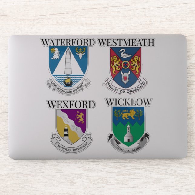 Escudos de Irlanda Pegatina Series 29-32 (Ordenador)