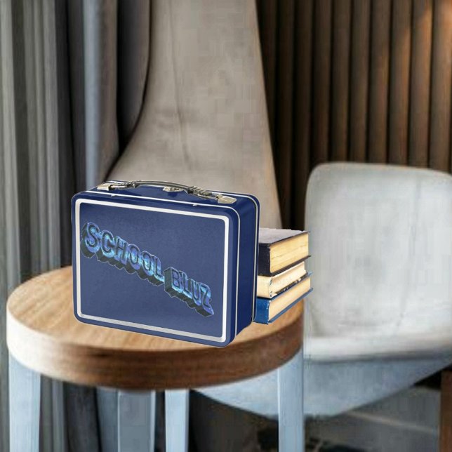 Escuela Bluz-3DII Metalizado Lunbox (This classic style, in a lunch box, displays your personal touch!)