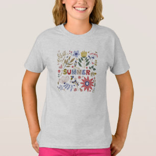 Escuela de Adiós, Hola Summer Y Flores Camiseta
