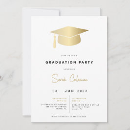 Escuela de Invitación a la Fiesta de Graduación de
