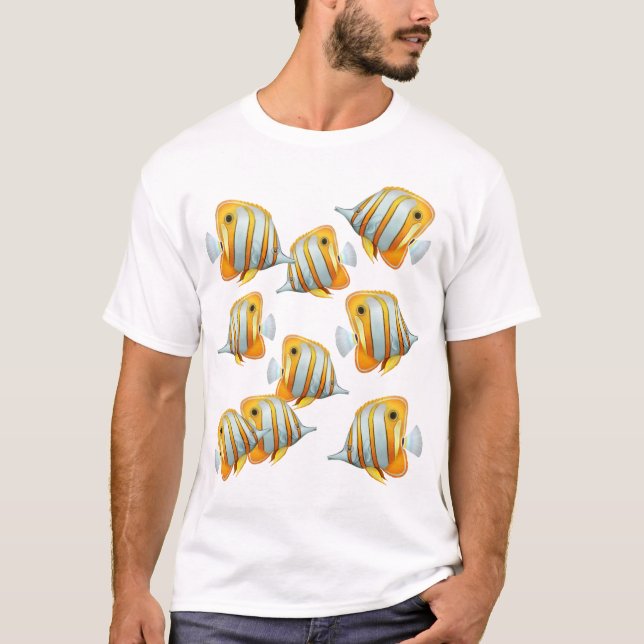 Escuela de la camiseta de los pescados de la (Anverso)
