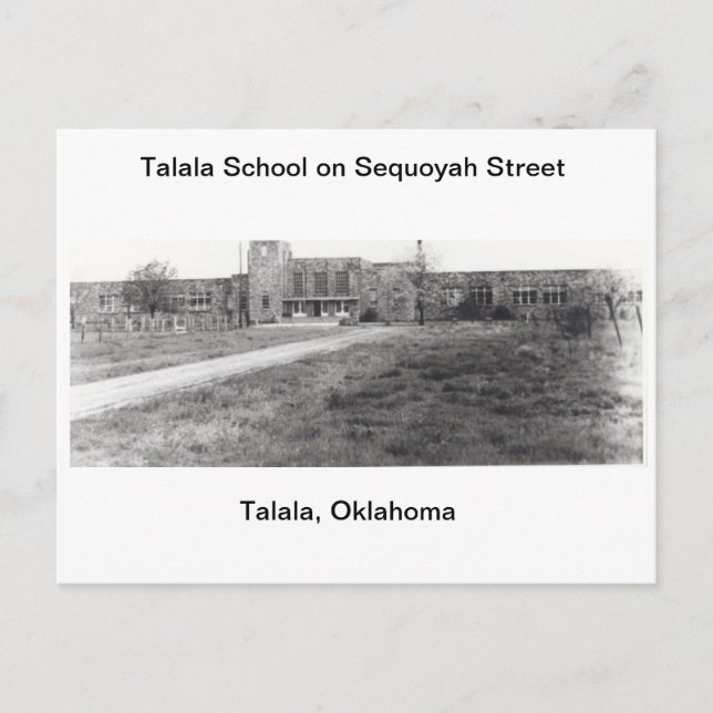 Escuela de Talala en la postal de la calle de (Anverso)