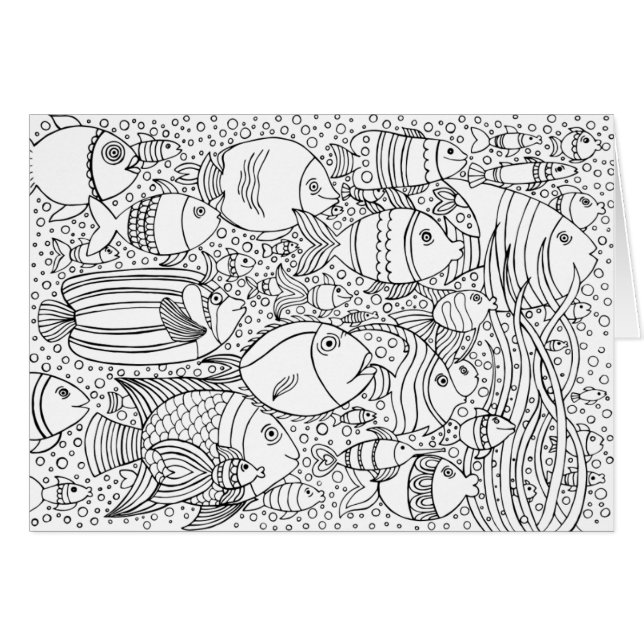 Escuela inspirada de pescados (Anverso (Horizontal))