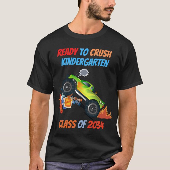 Escuela, lista para aplastar la camiseta divertida (Anverso)