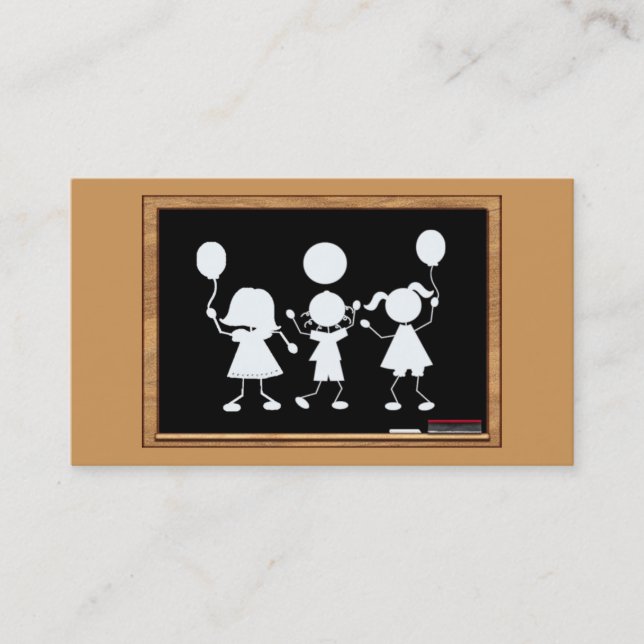 Escuela o tarjeta de visita de la guardería (Anverso)