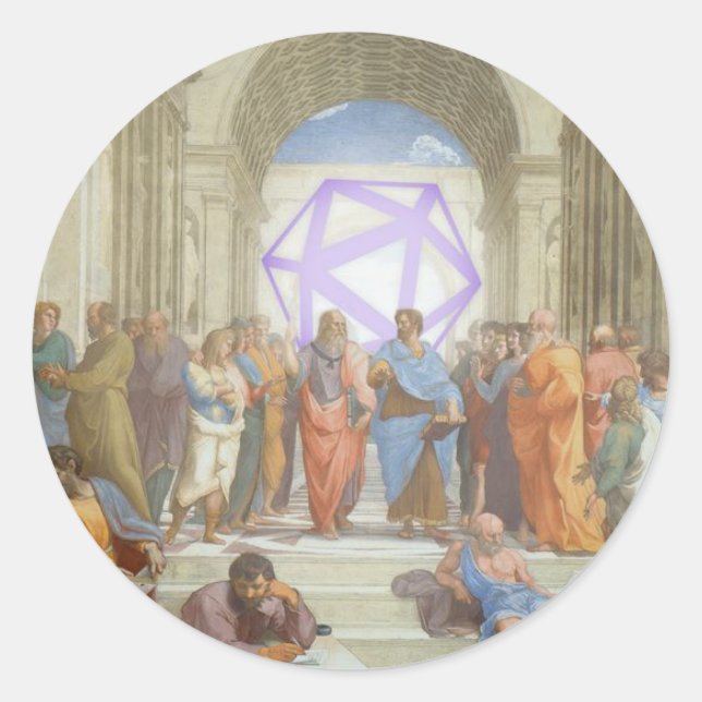 Escuela pegatina de Kleros (Anverso)