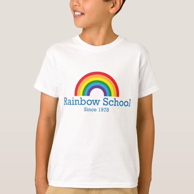 Escuela Rainbow desde camiseta de 1978 (Anverso)