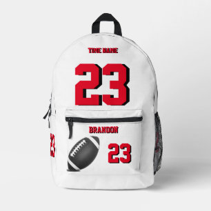 Escuela secundaria de mochila de fútbol