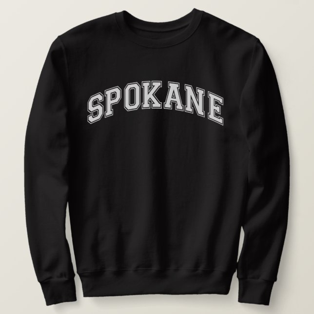 Escuela Sweater America estilo Universidad SPOKANE (Anverso del diseño)