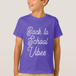 Escuela vibra la camiseta básica de los niños