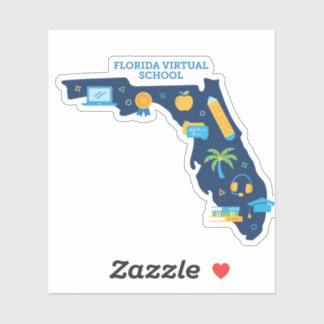 Escuela Virtual de Florida - Pegatina del estado d