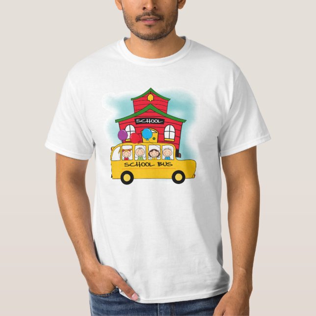 Escuela y camisetas y regalos del autobús escolar (Anverso)