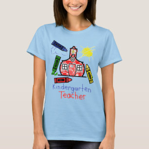 Escuela y creyón de la camisa del maestro de