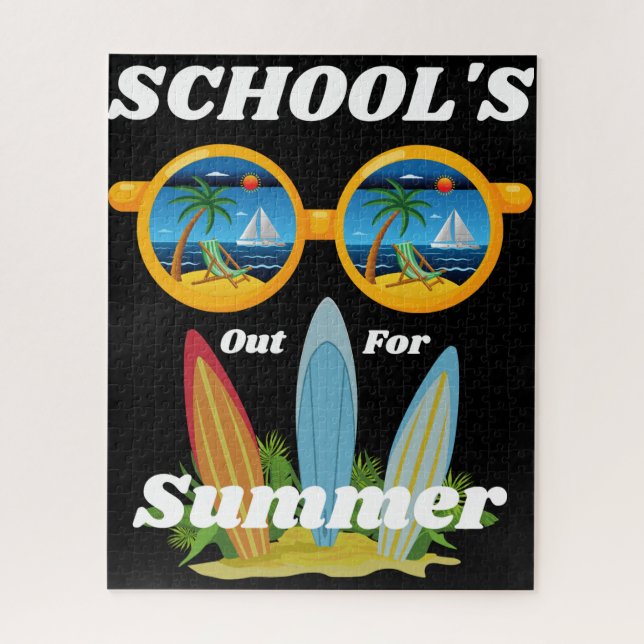 Escuelas fuera para el rompecabezas del verano (Vertical)