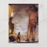 Escultores de la antigua postal de Roma