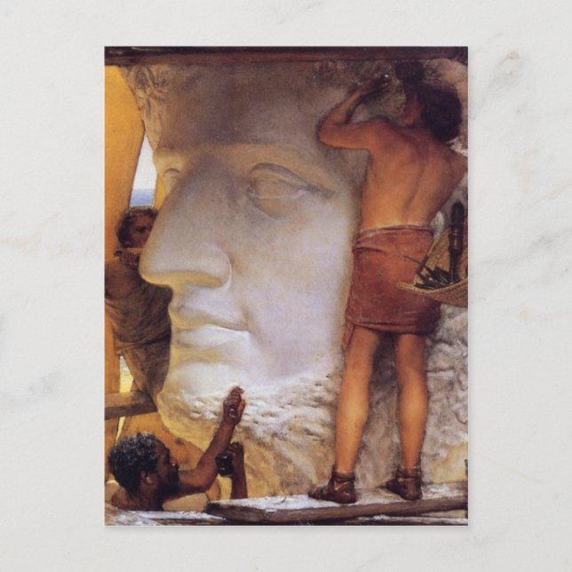 Escultores de la antigua postal de Roma (Anverso)