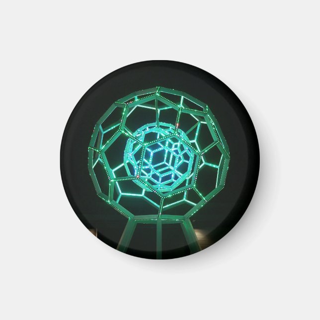 Escultura de baloncesto #3 imán (Frente)