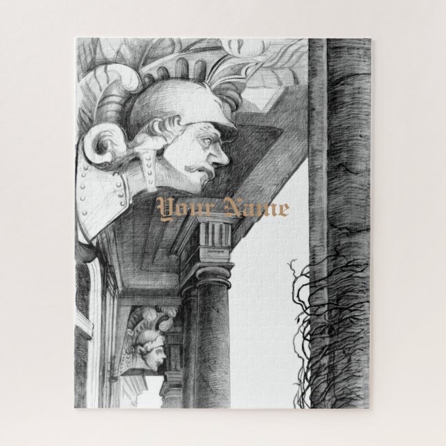 Escultura del castillo rompecabezas del arte del l (Vertical)