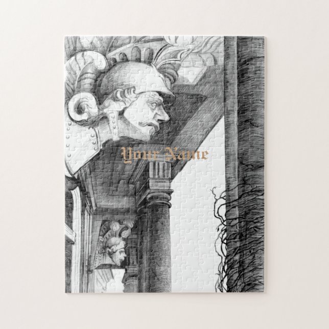 Escultura del castillo rompecabezas del arte del l (Vertical)