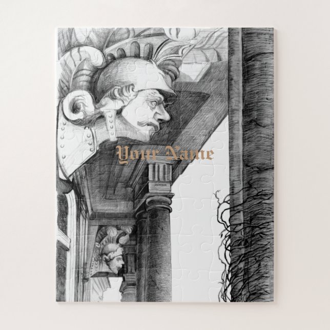 Escultura del castillo rompecabezas del arte del l (Vertical)